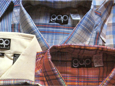 The first Gap-label products appeared in GAP stores.